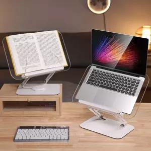 회전형 독서대 고급 360도 고정형 고강도 다용도 노트북 아크릴 스 거치대 투명 높이조절 각도조절 태블릿