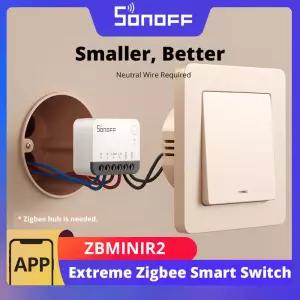 SONOFF ZBMINIR2 Extme Zigbee 스마트 스위치 분리 릴레이 외부 eWeLink 지원을 통한 원격 제어 ZBBridgeU