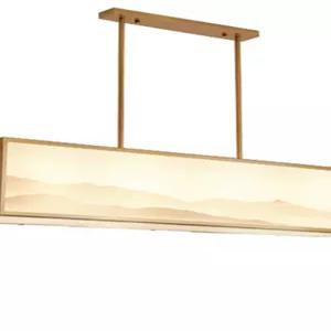 인테리어 라이트 한지 거실램프 한옥 샹들리에 조명등 브론즈 엔틱 천장등