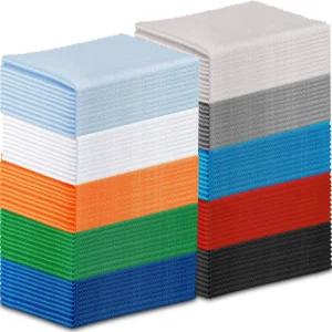 프렌다 100피스 마이크로파이버 청소포 7 x 6인치 화면 광학 스마트폰 노트북 태블릿 렌즈 TV 카메라 안경