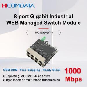 8포트 기가비트 관리형 스위치 모듈은 VALN 절연 집합   링  네트워크를 지원합니다.