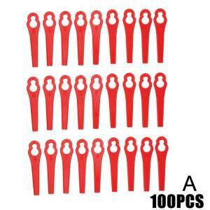 전기 무선 잔디 트리머용 플라스틱 커터 블레이드, 정원 예초기 교체 도구, 100 개