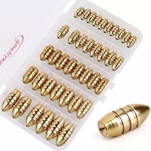 소가일랑 낚시 싱커 세트 황동 링 민물고기 회전 상자 커넥터 훅 지그 웨이트 플라스틱