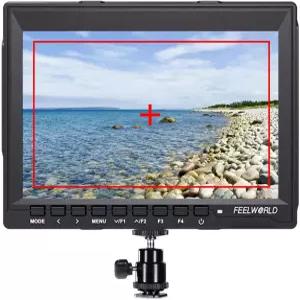 FEELWORLD FW759 7인치 IPS 초박형 디자인 1280x800 HDMI 온카메라 필드 모니터 선쉐이드로 최고 초점 제공