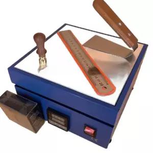 테프론 필름 색 색 90도 제함기 푸른 푸른 정육 갖춘 밀봉 밀봉기 포장 박스 수축 푸른