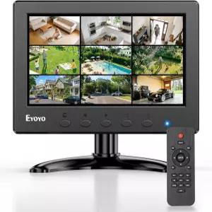 Eyoyo 미니 모니터 7인치 소형 HDMI 1024x600 IPS 화면 디스플레이 AV VGA BNC USB 입력 NVR CCTV 카메라