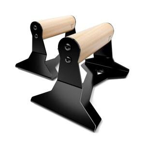 PULLUP & DIP 인체 공학적 손잡이와 나무 바 있는 강철이 푸시업 - 미끄 튼튼한