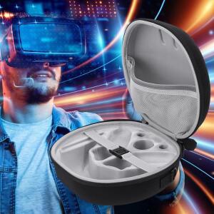 EVA 휴대용 케이스 하드쉘 보관 가방 메타 퀘스트3 VR 안경 액세서리용 어깨끈이 있는