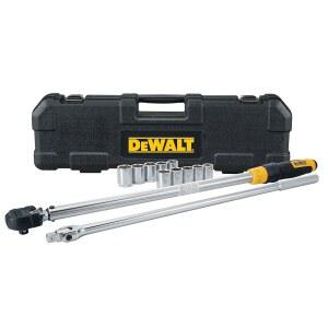 [미국배송] DEWALT 토크 렌치 공구 세트 타이어 교체 키트 50-250 FT-LB 보관 케이스 포함 12피스(DWMT45012)