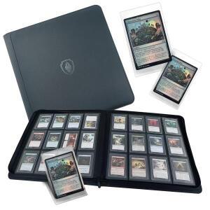 탑로더 384개 수납 가능 | 12포켓 링 없는 양면 프리미엄 트레이딩 카드용 바인더