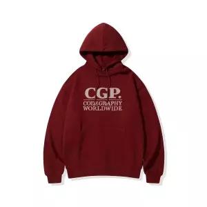 매장정품 코드그라피 CGP 스퀘어 로고 후디_다크 레드 CBEBUTH020DD 688958