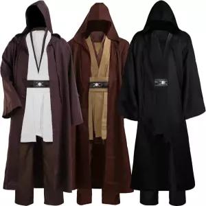라쿠 튜닉 코스튬 남성 후드 로브 풀세트 할로윈 코스프레 망토