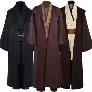 성인 남성 코스튬 로브 코스프레 할로윈 망토 튜닉 벨트 세트