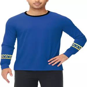 AOBUT 남성 할로윈 코스튬 긴팔 유니폼 코스프레 캐주얼 셔츠