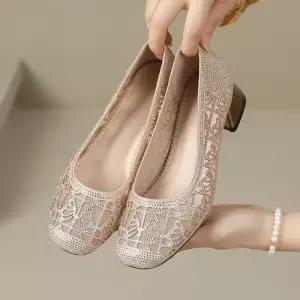 원더맨 여성 망사 여름용 올오버 데일리룩 펀칭 신발 사계절 배기화 큐빅 웨지힐 미들힐 샌들 KUK2