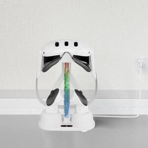 디스플레이 스탠드 컨트롤러 충전기 RGB 라이트 VR 안경 보관 Oculus/Meta Quest 3용 미끄럼  헤드셋