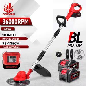 EV 10인치 브러시리스 전기 잔디 깎는 기계 36000RPM 무선 트리머 길이 조절 가능 마키타 18V 배터리용 정