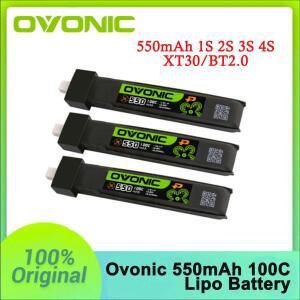 OVONIC 550mAh 100C 1S 리포 배터리 RC FPV 레이싱 드론 콥터용 BT2.0 / XT30 플러그