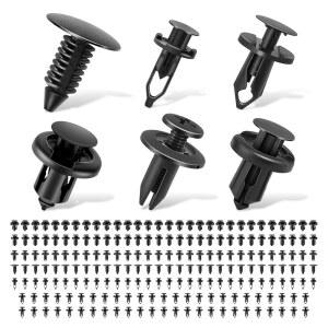 [미국배송] DNA 모터링 200PCS 자동차 푸시 리테이너 클립 범퍼 클립 범용 사이즈 플라스틱 패널 펜더 리벳 TOULS-00737