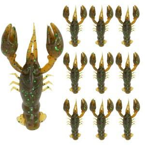 HERCHR 소프트 낚시 미끼 가재 새우 바닷가재 발톱 인공 10개