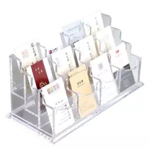 쿠폰 선반 상자 가로줄 명함좌석전시 스탠드형 가로줄 가로줄 명함거치대 2층 심플하고 비즈 스탠드 홀더 스탠드형 스탠드형 카드 스탠드형 가로줄