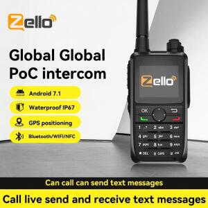 Zello 워키 글로벌 POC 네트워크 라디오 Wifi BlueTooth GPS 방수 장거리 전세계 말하는 양방향