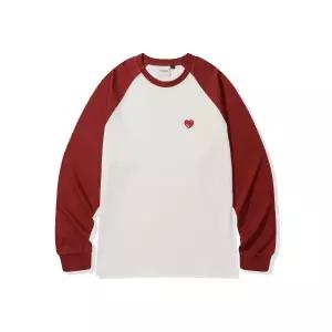 매장정품 코드그라피 CGP 하트 와펜 레글런 배색 롱슬리브_다크 레드 CBEFUTL310DD 689012