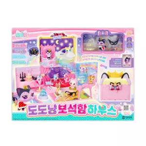 위시캣 도도냥 보석함 하우스 고양이 피규어 인형 변신 파티 소품 캐릭터 선물