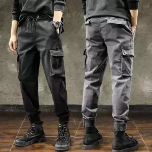 [하프클럽/]남성오버핏팬츠 조거카고바지 작업복 캠핑낚시 바지