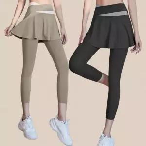 [하프클럽/]여성 레깅스 운동 힙커버 러닝 필라테스 요가 치마