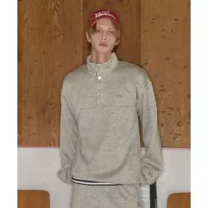 매장정품 코드그라피 CGP 텍스쳐드 하이넥 스냅 맨투맨_다크 민트 CBEWUTL061DM 689021