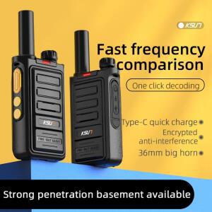 주파수 스캔 라디오 송수기 양방향 KSUT  워키 2 개 포함