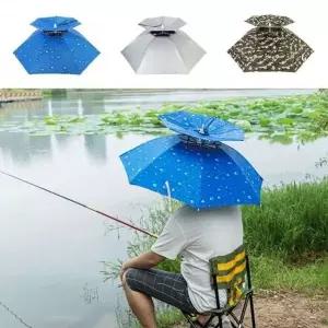 [하프클럽/]낚시 장비 우산 모자 핸즈프리 햇빛 가리개 낚시용