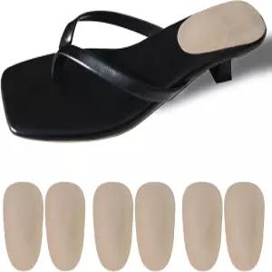 3쌍 뒤꿈치 뼈 박차 패딩 플랫 하이힐 깔창 아킬레스건염 지지 삽입물 샌들용 및 부츠 접착식