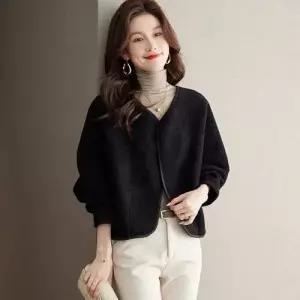 코트 루즈핏 키작녀 크롭 아우터 여자 모직 겨울 원템3