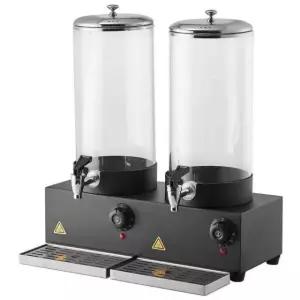 투명 온도조절 전기 디스펜서 7L 카페 보온 7리터 식당 호텔 7리터 뚜껑 유리캔 듀얼 통 개별 유리캔 투명 두유 수도꼭지 단열 핫 7리터 유리캔 개별 뚜껑