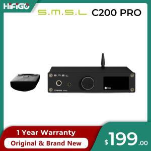 SMSL C200 PRO ES9039Q2M 블루투스 DAC  앰프리모컨 포함