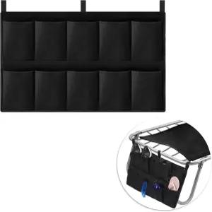 후미 엔드 오브 베드 신발 가방 다기능 여행용 야외 여성 남성용 대용량 정리 보관 블랙