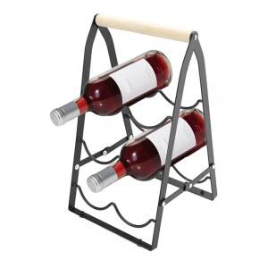 쿼디 와인 랙 조리대, 바 홈 테이블탑용 접이식 홀더 6개, 캐비닛 인서트, 주방, 와인셀러 보관함 조립 불가