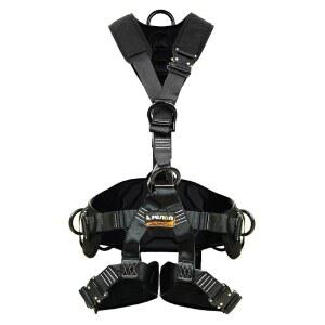 퓨전 클라이밍 택-레스큐, 건설용 하네스 - 플랫 폼 패딩, 6개의 D-링 포인트, 퀵 릴리스 스틸 버클 안전 OSHA 및 ANSI 준수를 갖춘 전신