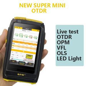 OFW MINi OTDR 성 광섬유 라이브 테스터기 1550nm 20dB 반사계 터치 스크린 VFL OLS OPM FWT-100 S5L