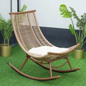 1인 라탄 흔들의자 럭셔리 그네 쿠션 간단한 야외 스꾸미기 안뜰