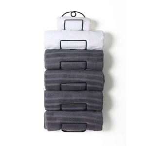 욕실 벽걸이용 소두쿠 타월 선반 금속 와인 랙 홀더, 블랙용