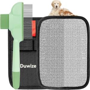 고양이와 강아지를 위한 듀와이즈 벼룩 빗 단더를 털 제거합니다 무료 침구용 가구 제모 엉킴 정전기 옷