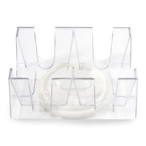 2데크/6 회전 카드 트레이 편리한 홀더 클리어 게임