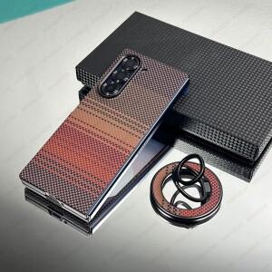 삼성 호환 갤럭시 Z 폴드 6 7 ZFold7 마그네틱 무광 선셋 문라이즈  하드 아머호환용  아라미드  섬유 맥세