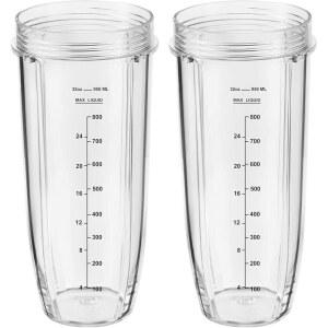 [미국배송] 뉴트리 닌자 블렌더 2팩 32온스 교체 컵 부품 오토-IQ 시리즈 블렌더와 호환 가능