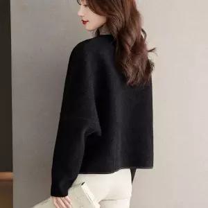 EAMT 겨울 크롭 여자코트 모직코트 키작녀 아우터 루즈핏 YJ3