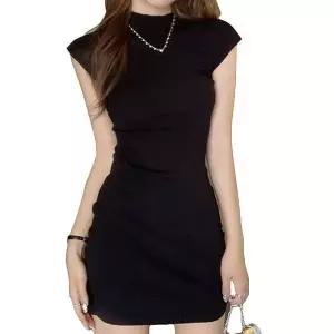 [하프클럽/]여성 슬림 캡소매 미니원피스 클럽 데일리룩