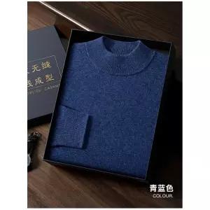 남자 니트 울 깔끔한 심리스 반 캐시미어 클래식 루즈핏 올오버 정품 폴라 빅사이즈 인기1